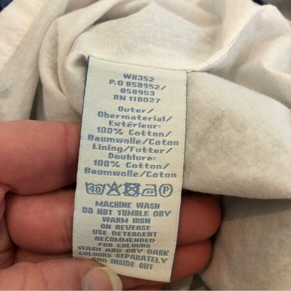 Boden blue and white leaf print sleeveless sheath dress size 8 Petite - Picture 12 of 14